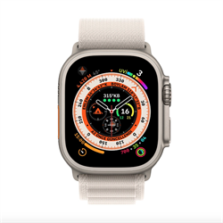 Apple Watch Ultra GPS + Cellular 49mm Titanyum Kasa ve Yıldız Işığı Alpine Loop - Büyük Boy MQFT3TU/A